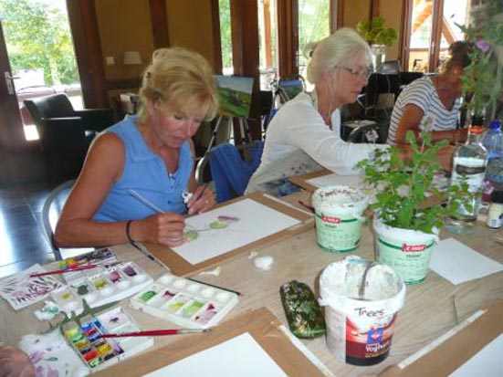Schildervakantie Limburg aquarelleren Catherine Gathier